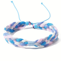 Gradient Braided Friendship Bracelet Summer Beach Ornament