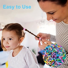 2000pcs Colorful Rubber Band Hair Accessories