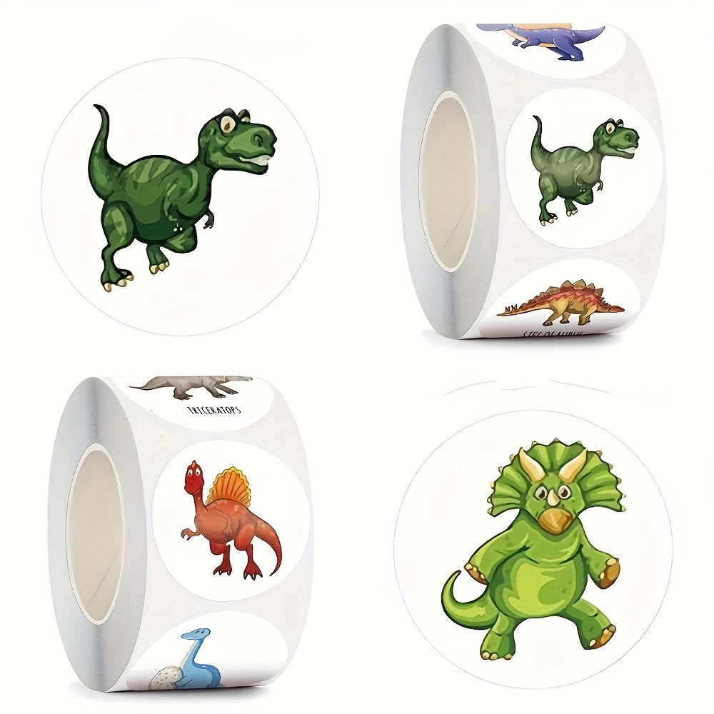 500pcs Dinosaur Thank You Stickers DIY Sealing Labels