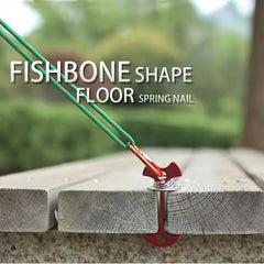 5PCS Windproof Aluminium Tent Pegs with Spring Buckle