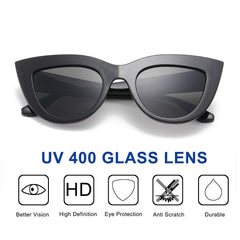 Vintage Cat Eye Sunglasses Retro Style UV400 Protection