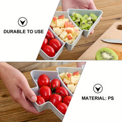Christmas Tree Shape Serving Plate Fruit Plate Nut Snack Tray for Holiday Party
