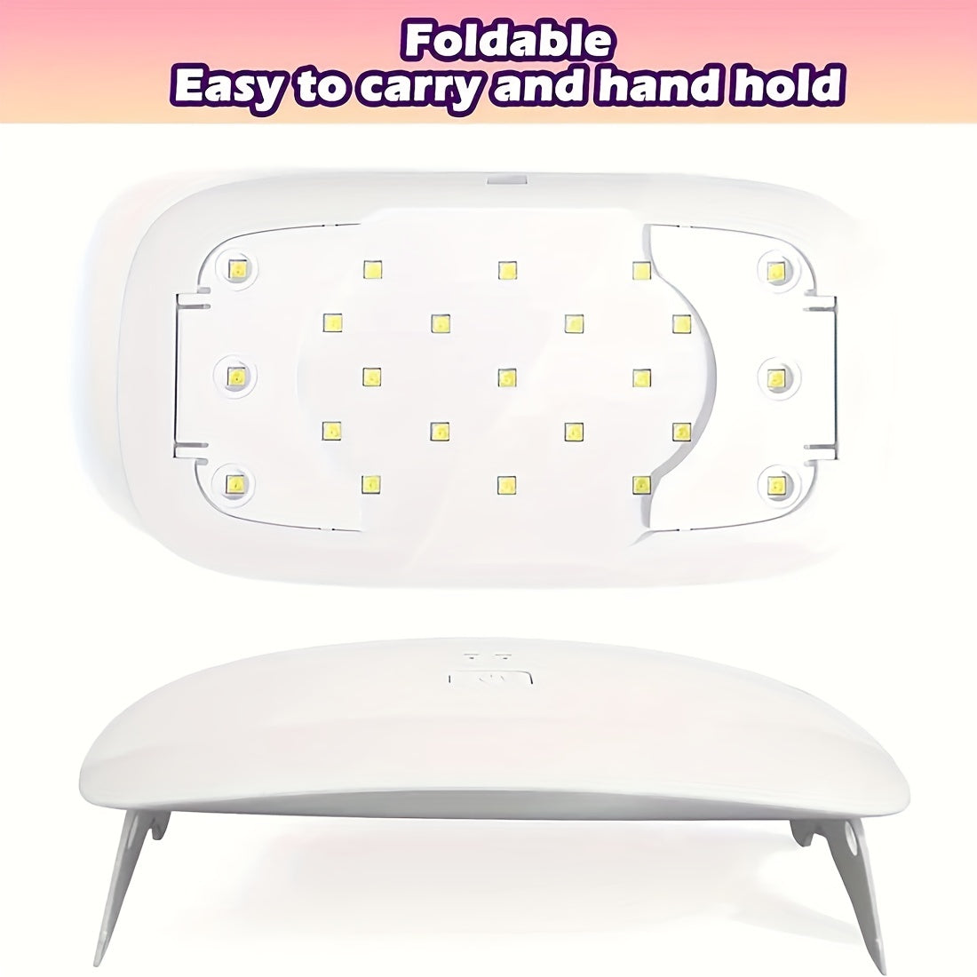 Large Size Foldable UV LED Resin Light with Double Light Source Lamp Beads