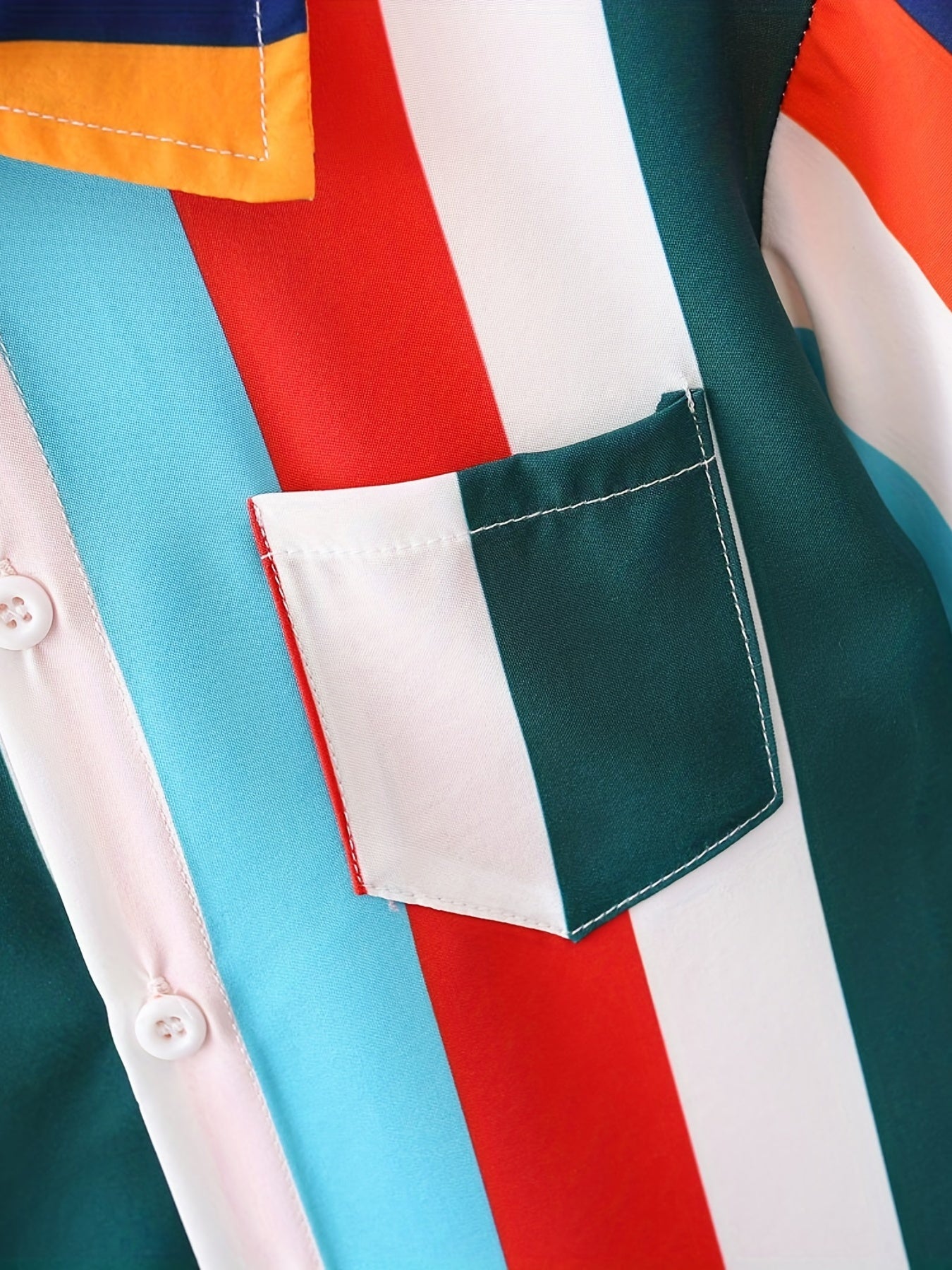 Boy's Short Sleeve Stripe Shirt