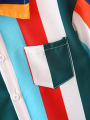 Boy's Short Sleeve Stripe Shirt