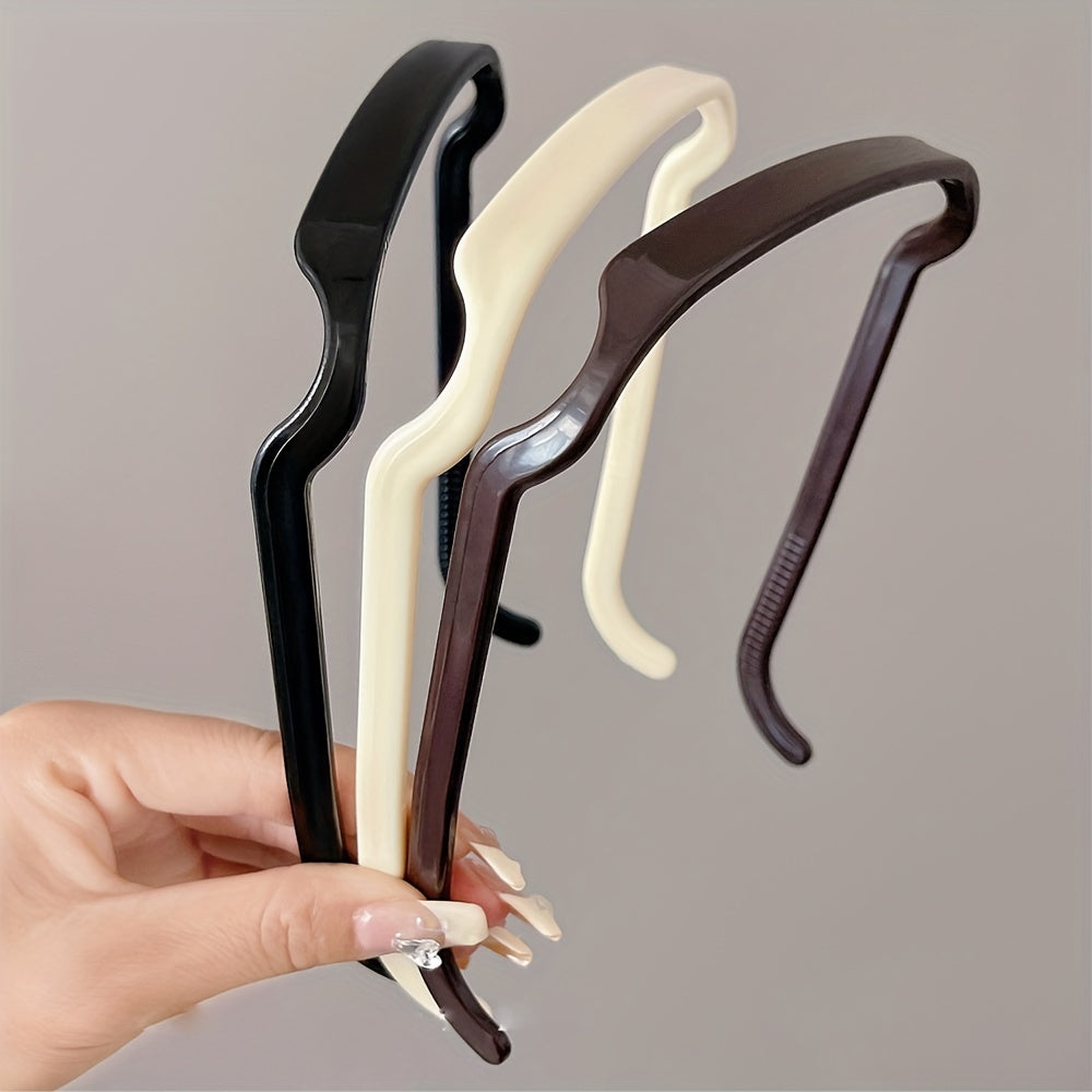 2pcs Girl's Square Sunglasses Headband Curly Thick Hair Headband