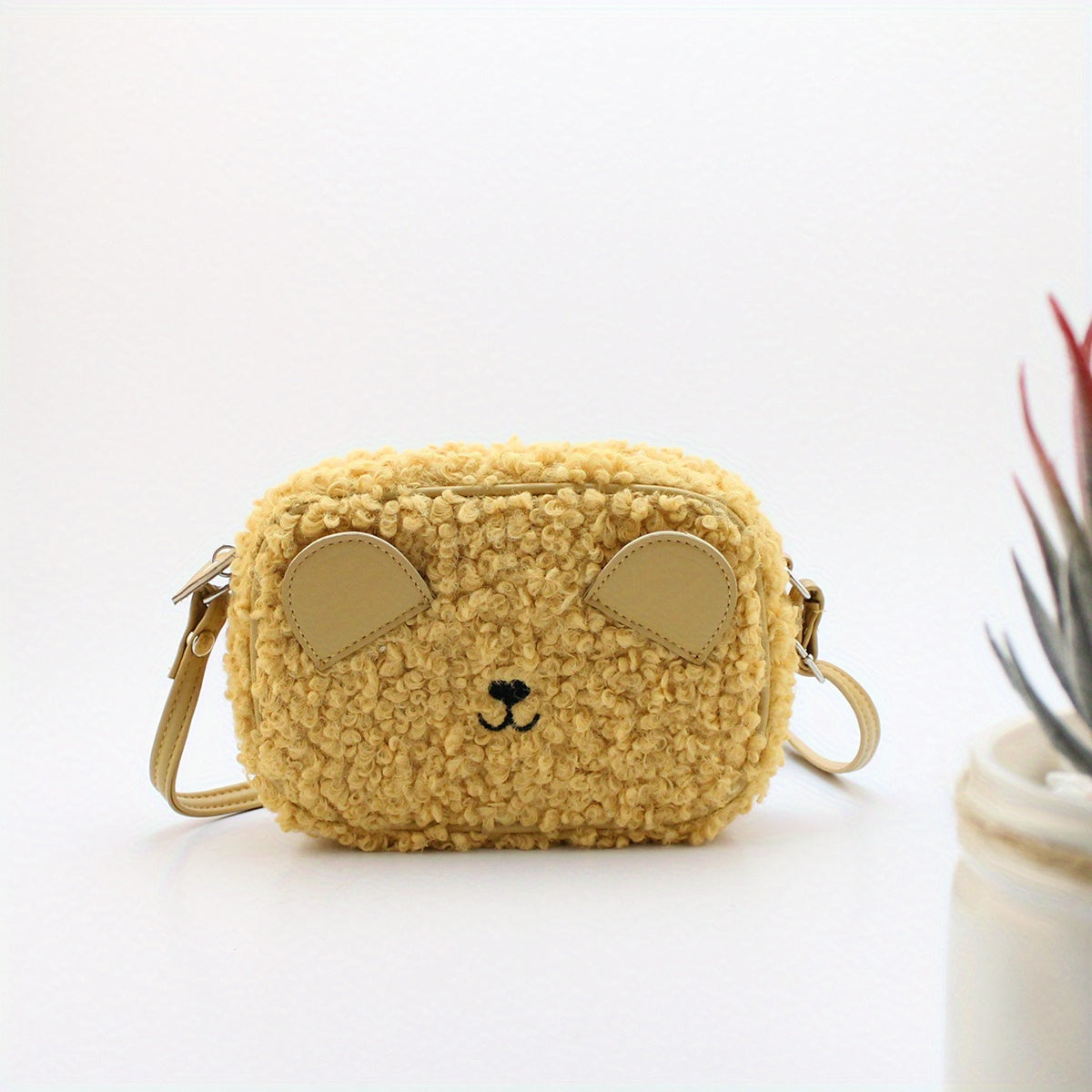 Kids Bear Shoulder Bag Mini Doll Plush Toy Crossbody Bag Coin Purse