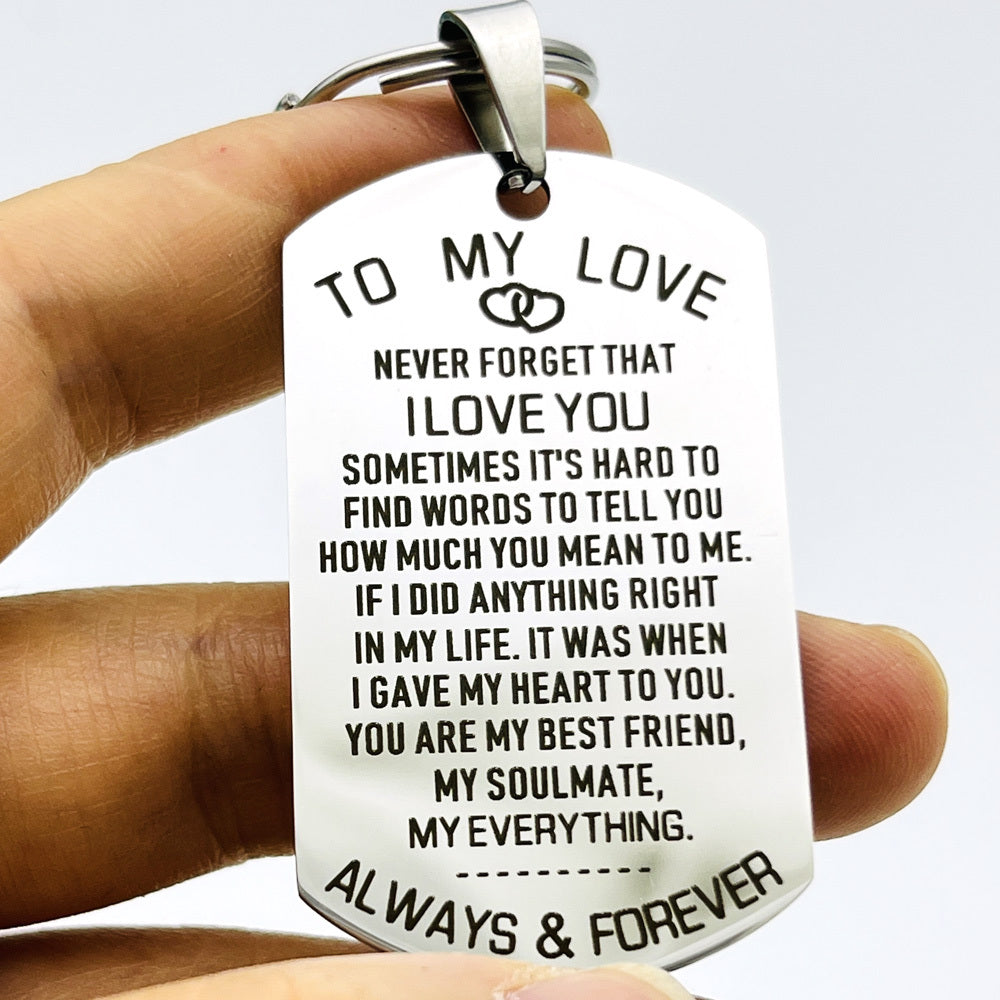 Love Keychain For Couples Husband Wife