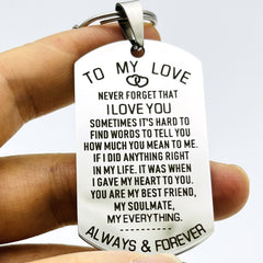 Love Keychain For Couples Husband Wife
