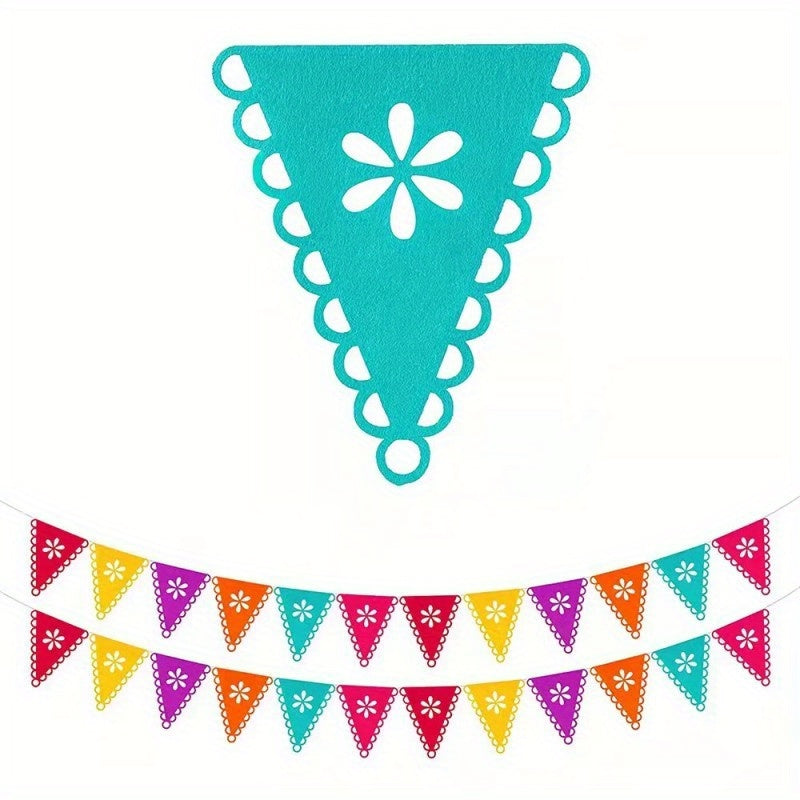 Mexican Flag Pinata Theme Carnival Party Banner Of The Dead Decor