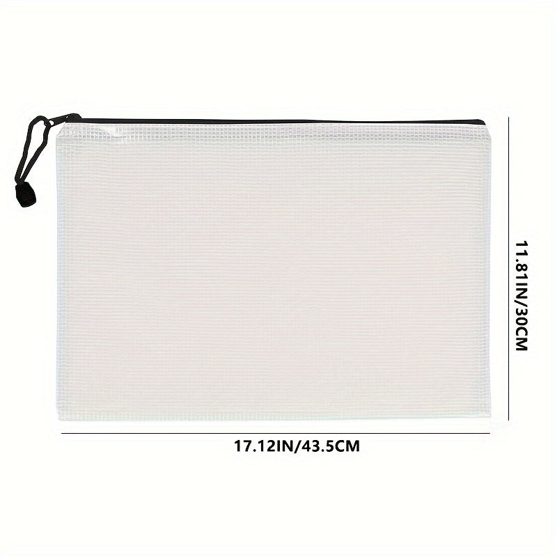100pcs Mesh File Bag File Storage Bag File Holder Office Supplies