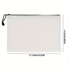 100pcs Mesh File Bag File Storage Bag File Holder Office Supplies