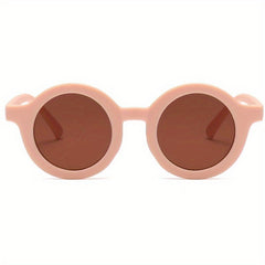 Girls UV Protection Round Frame Sunglasses for Parties and Festivals
