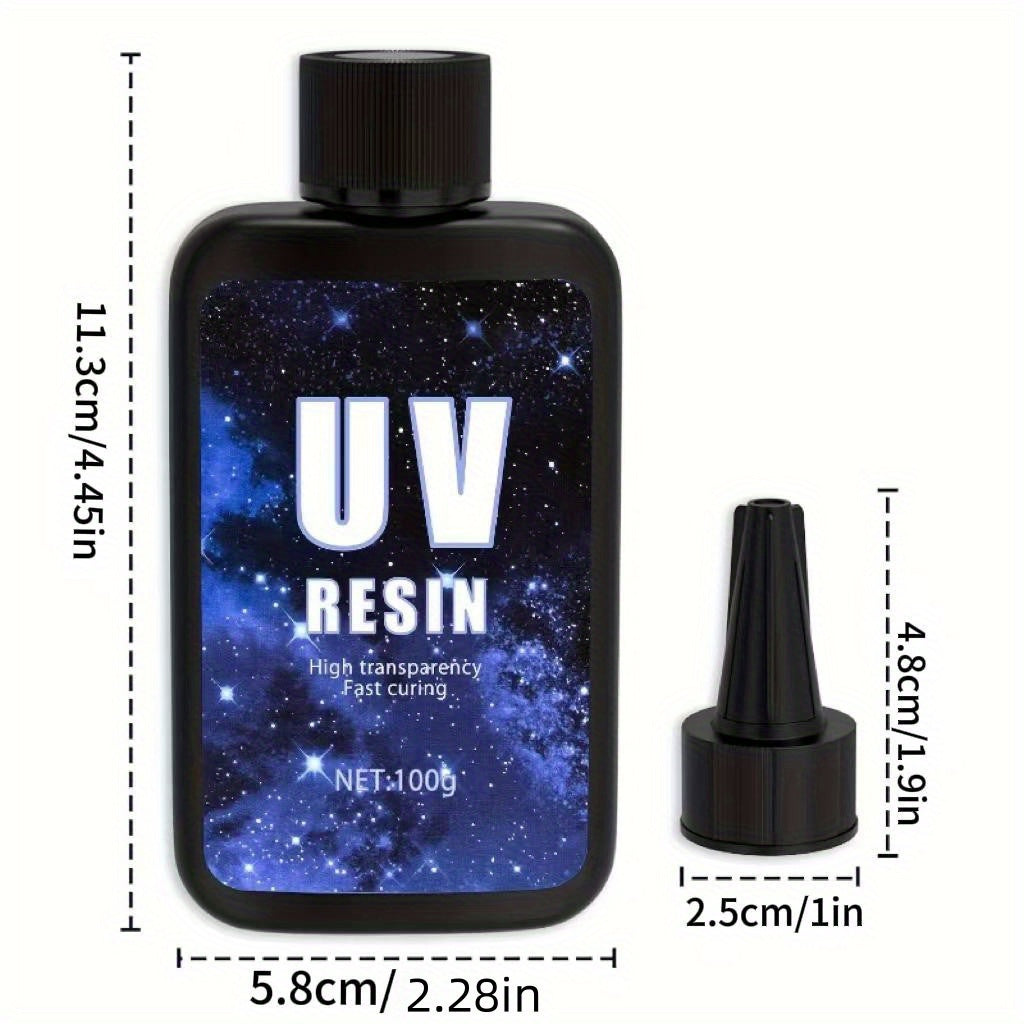 UV Resin Kit for Jewelry Making, 500g, High Viscosity, Crystal Clear Hard Type