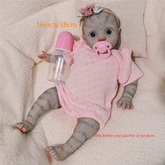16 inch Soft Body Reborn Peeka Youngsters Doll Lifelike Youngsters Pink
