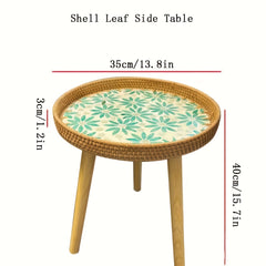 Boho Style Rattan Bedside Table Small Coffee Table