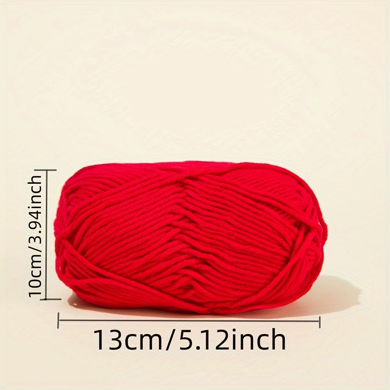 5 Strand Medium Thick Hand Knitted Wool Thread for Scarf Crocheting