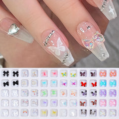 Resin Butterfly Nail Charms for Nail Art and Earring Decor