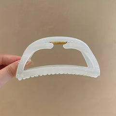 Crescent Shaped Hair Clip Shark Claw Ponytail Holder Women Girls Hair Accessory