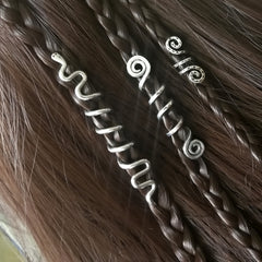 Snake Hair Jewelry For Women Braids Serpent Dreadlock Rings Hair Beads