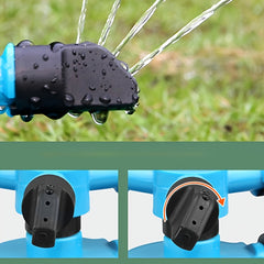 Automatic Rotating Garden Nozzle With Ground Spike Watering Sprinkler