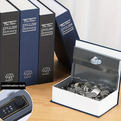 Book Money Box With Password Lock Safe Hidden Secret Storage Box