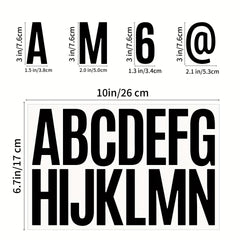 3 Sheets 3" Letter Stickers Large Size DIY Car Wall School Decoration