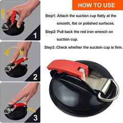 Heavy Duty Suction Cup Anchor Hooks for Car, Kitchen, Bathroom