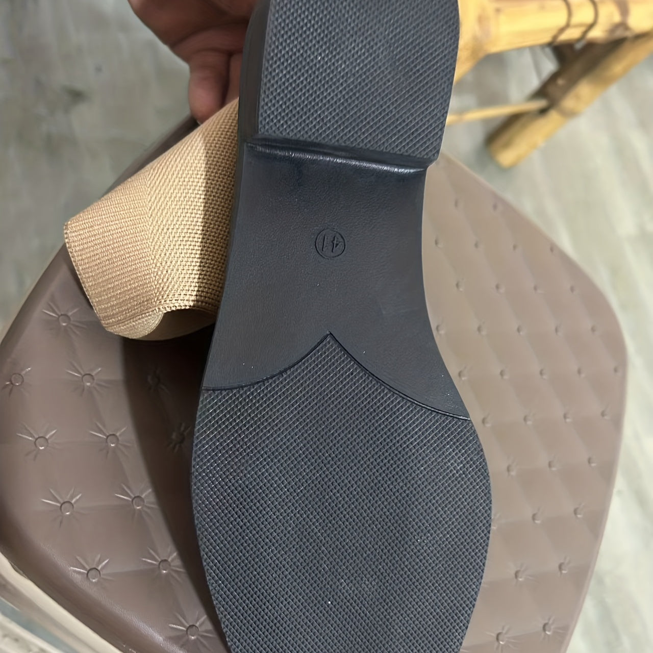 Women's Stretch Ankle Boots Knitted Chunky Heels Short Boots