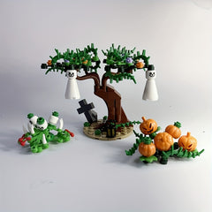 Halloween Pumpkin & Skull Blocks Model Toy Ornaments