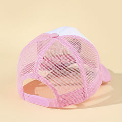Mens Half Mesh Breathable Baseball Cap
