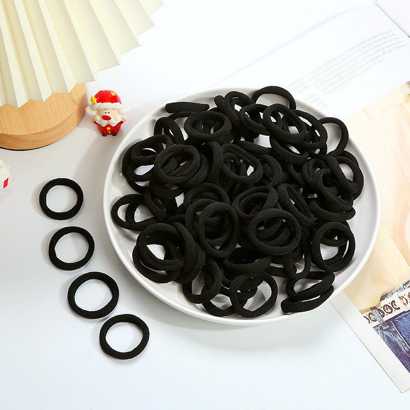 100pcs Small Hair Tie Candy Hair Rope Ponytail Braids Holder Hair Ring