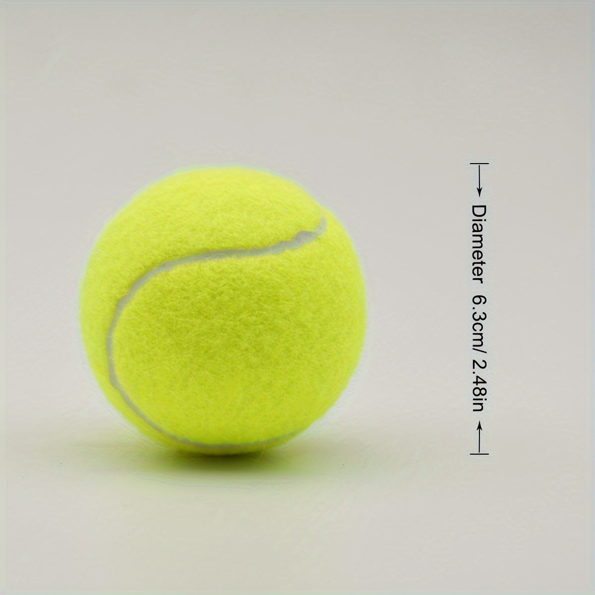 3pcs High Elasticity Rubber Tennis Balls For Beginners Practice