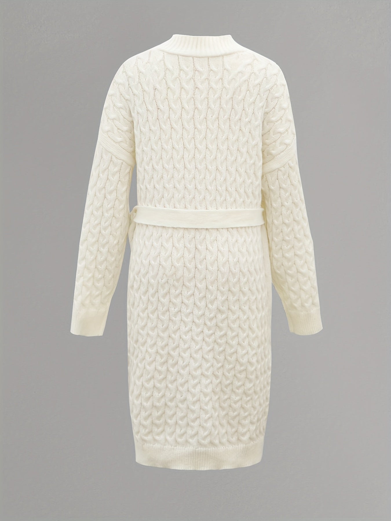  Casual Cardigan Women's Plus Solid Cable Long Sleeve Cardigan