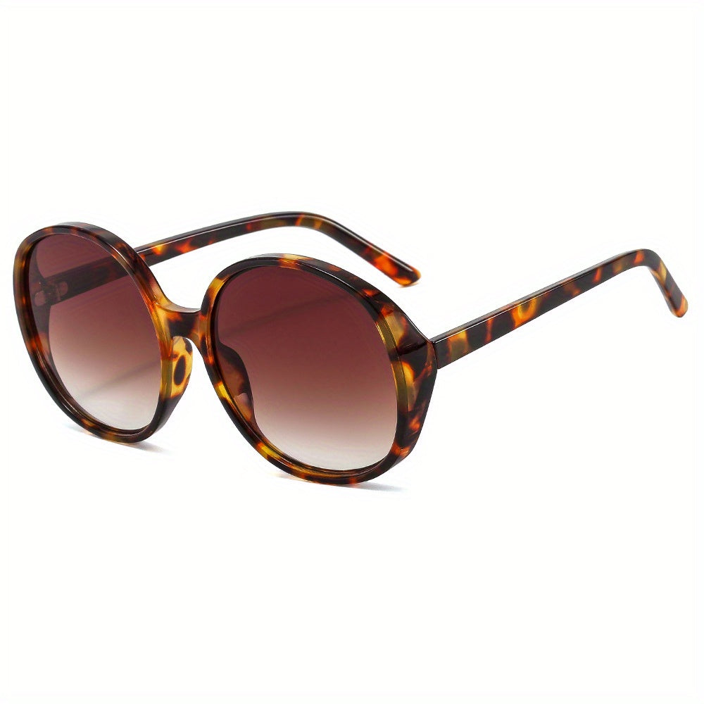 Round Square Sunglasses Ombre Lens Oversized Wrap Around Glasses UV Blocking