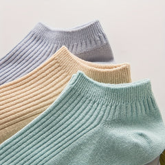 6 Pairs Soft & Lightweight Ankle Socks for Women