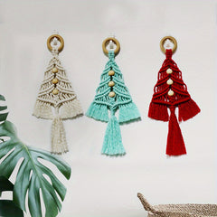 Hand Rope Weaving Christmas Tree DIY Decoration
