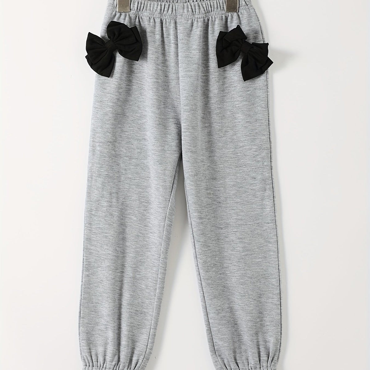 Girls Bowknot Active Jogger Pants Casual Playwear Trousers