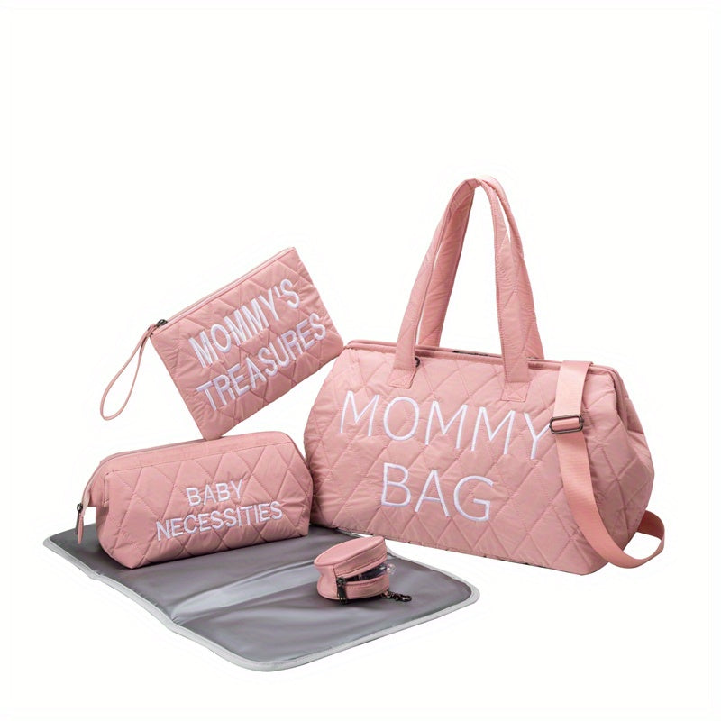 Stylish Travel Mommy Bag Set with Large Capacity