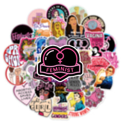 Feminist Anti-Fall Waterproof Stickers - DIY Creative Toys
