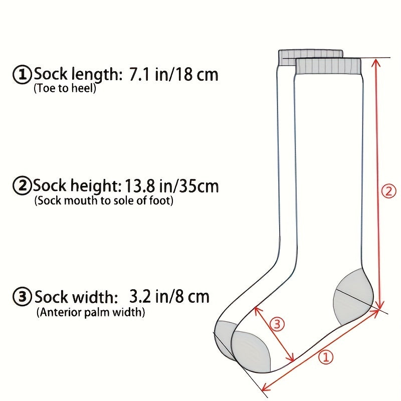 Striped Colorblock Knee-High Socks