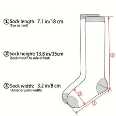 Striped Colorblock Knee-High Socks