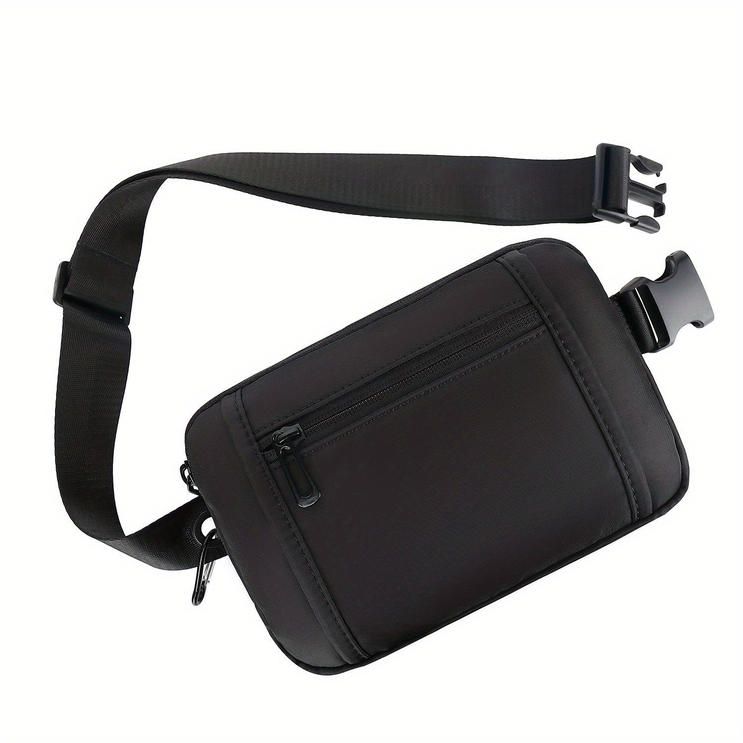Adjustable Strap Mini Waist Bag Unisex Cow Leopard Grain