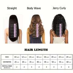 Natural Straight Human Hair Extensions 25 4 81 28 Cm