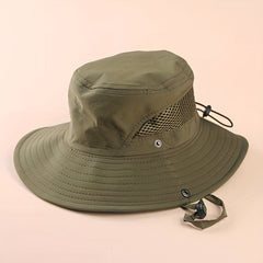 Breathable Sunscreen Bucket Hat Solid UV Protection Outdoor