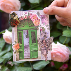 15 Sheets Retro Openwork Decoration Material Paper For Scrapbooking DIY