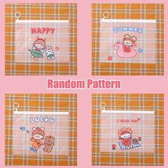 Girl Cartoon Pattern File Bag for School Office