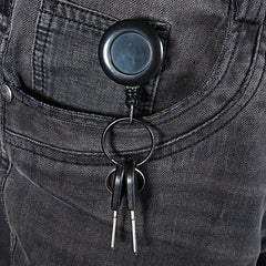Retractable Lanyard Keychain Telescopic Reel Holder