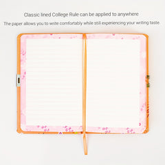 160 Pages Lockable Diary For Teenagers A5 Flower Journal Gift