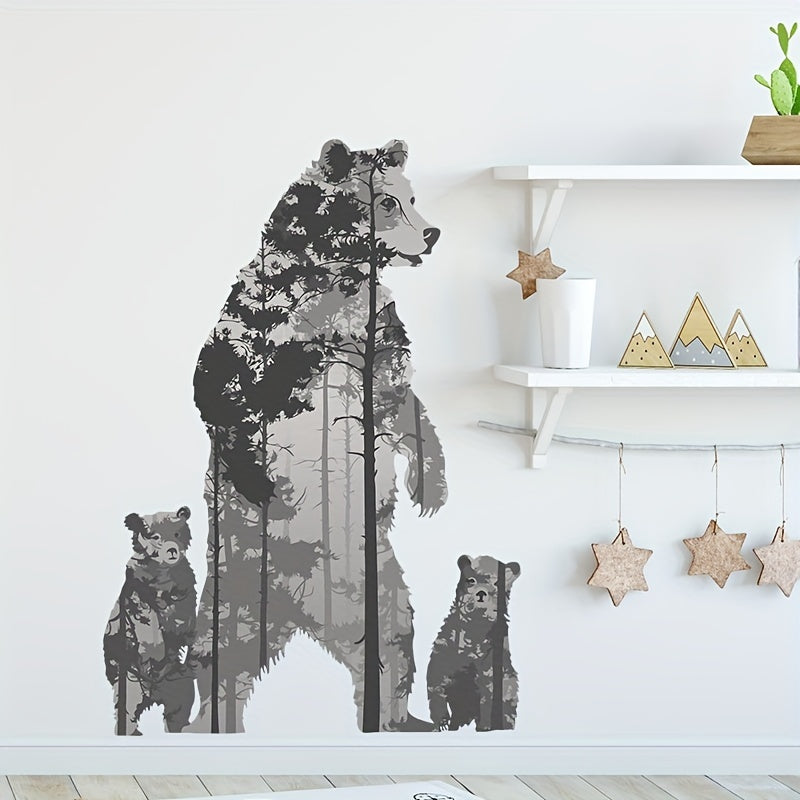 Cartoon Polar Bear Wall Sticker Children's Bedroom Decoration
